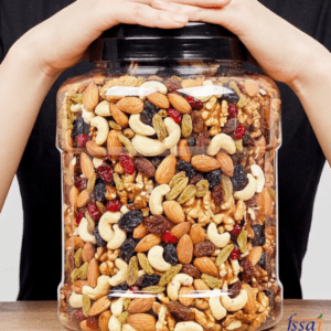 yugnuts mix dry fruit | panchmeva | [ 1 kg )(jar) ] almonds, apricots, cashews, raisins, assorted fruits & nuts (1 x 1 kg)